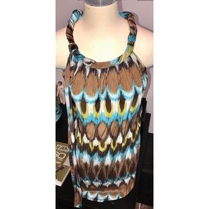 BANANA REPUBLIC SILK SLVLSS KNEE-LENGTH DRESS, S